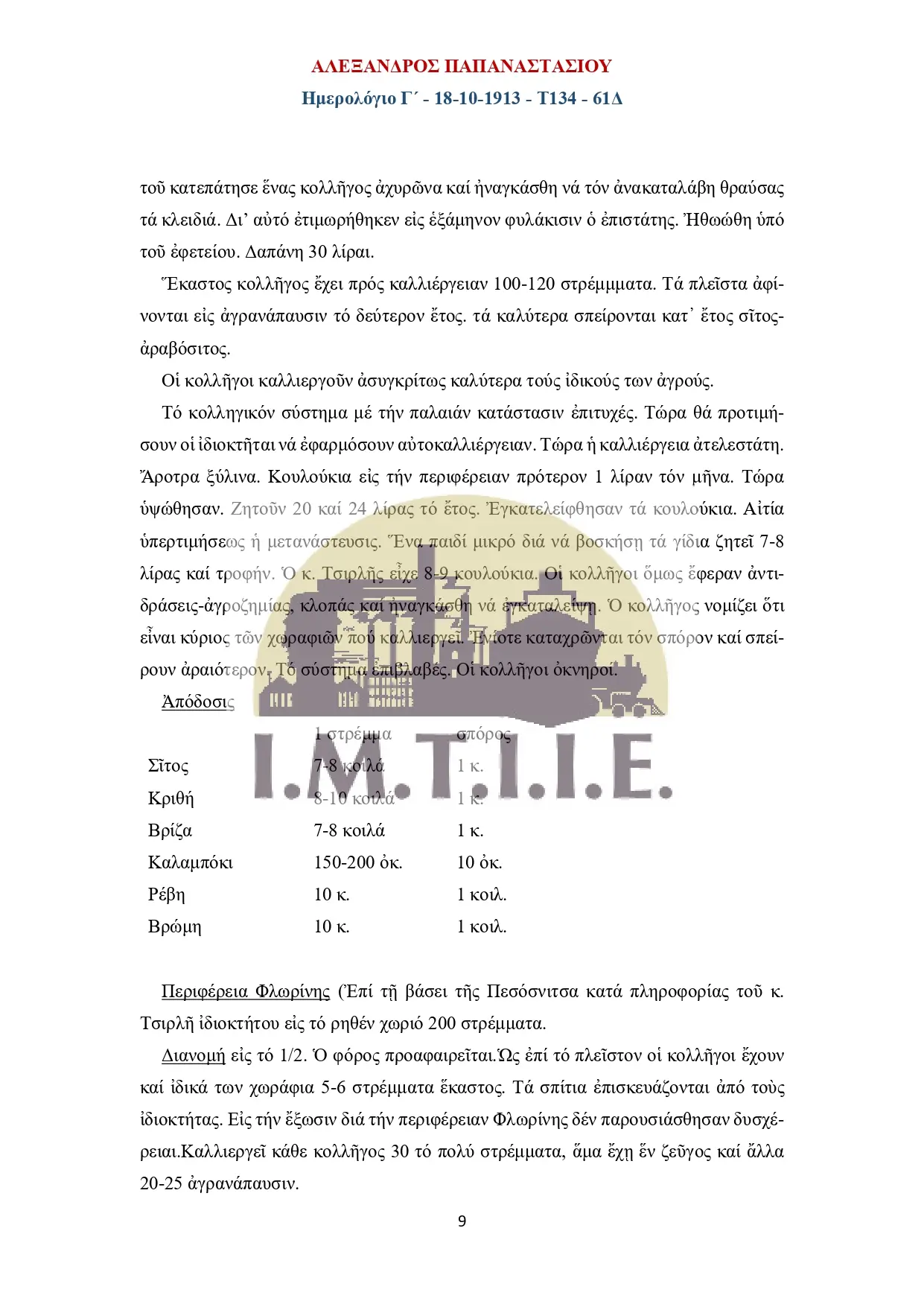 Ημερολόγιο Γ΄18-10-1913 - Τ134 - 61Δ-09
